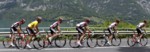 Frank Schleck hinter seinen Teamkollegen bei der 3. Etappe der Tour de Suisse 2007